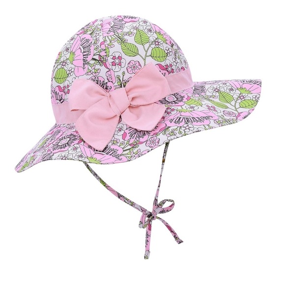 Other - Summer sun hat for girls. Drawstring floral size 54cm 4-6yr old